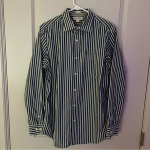 Banana Republic mens long sleeve casual striped button down shirt | size medium